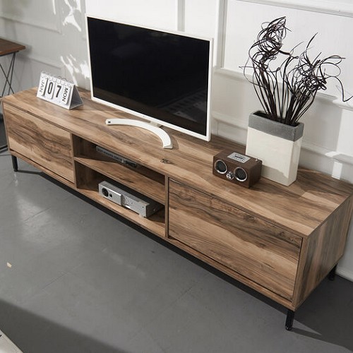 장인가구 체르니 선반형 수납 높은 거실장 1800_이미지