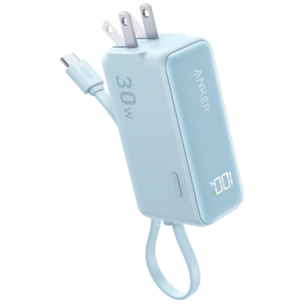 ANKER 30W 보조배터리 C타입 케이블 일체형 A1636 5000mAh_이미지