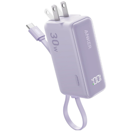 ANKER 30W 보조배터리 C타입 케이블 일체형 A1636 5000mAh_이미지
