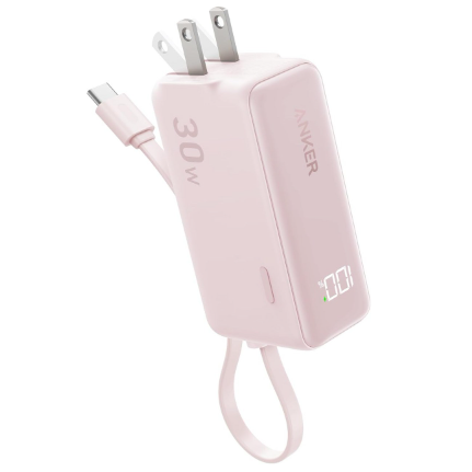 ANKER 30W 보조배터리 C타입 케이블 일체형 A1636 5000mAh