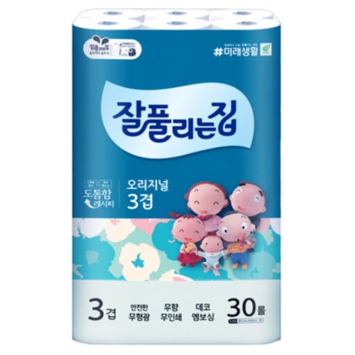 미래생활 잘풀리는집 오리지널 27m (30롤) (2팩)