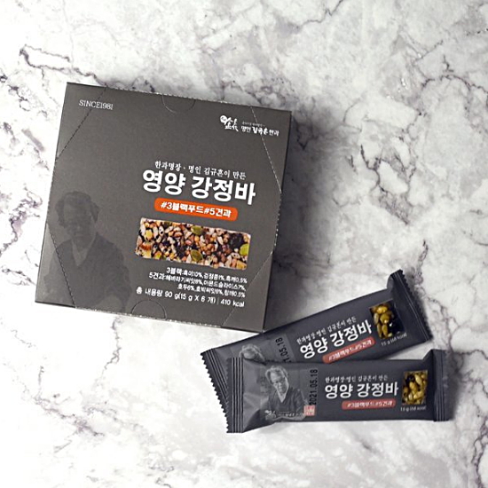 신궁전통한과 김규흔 명인 영양 강정바 6개입 90g