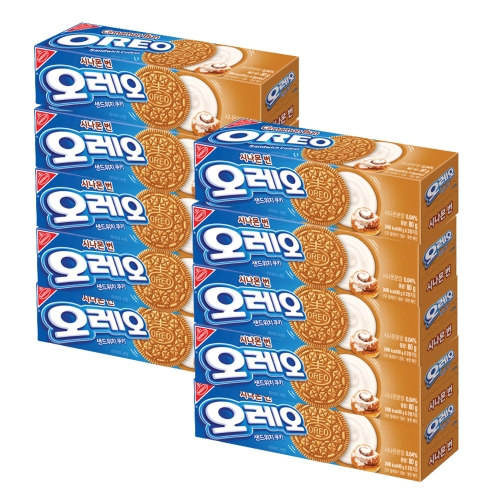 오레오 시나몬번 80gX10개+오레오1개