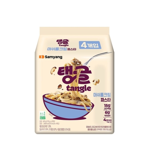 삼양식품 탱글 머쉬룸크림파스타 105g (4개)_이미지