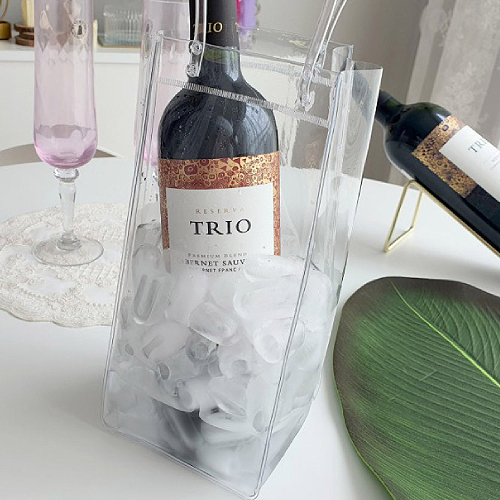 [불명] PVC 투명 와인 칠링백