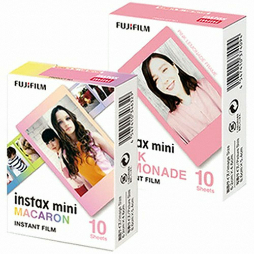 후지필름 INSTAX 미니필름 핑크 레모네이드 1팩 + 마카롱 1팩 (20매)_이미지
