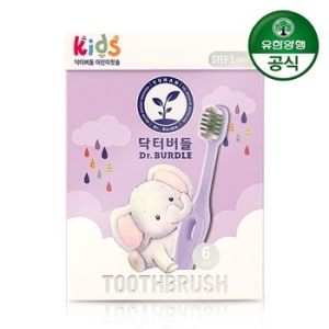  유한양행 닥터버들 3단계 어린이 칫솔 6개입 [1개] 상품이미지