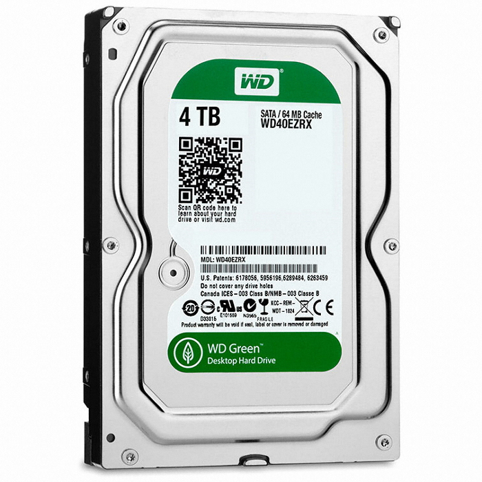 Western Digital WD GREEN 5400/64M (WD40EZRX, 4TB)