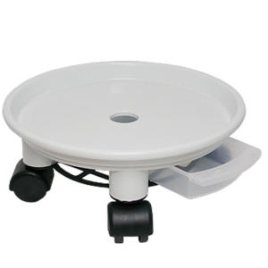 플라팜 이동식 동그리 화분받침대 3호 화이트_이미지