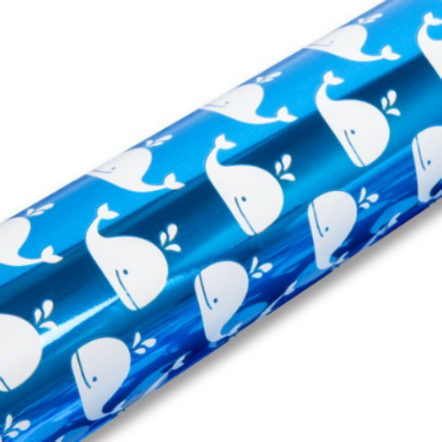 [불명] 좋은기븐 행복한 아기고래 메탈롤 포장지 바다 (3개)_이미지