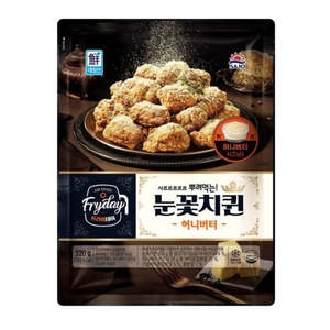 사조대림 대림선 프라이데이 눈꽃치퀸 허니버터 320g (1개)_이미지