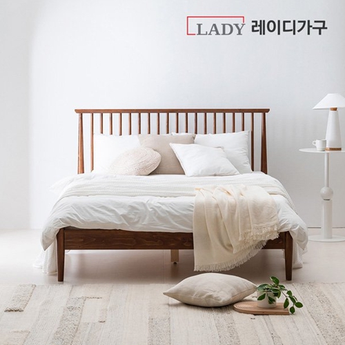 레이디가구 스칸딕 로맨틱1 핀란드 원목 침대 Q (17cm미니포켓)_이미지