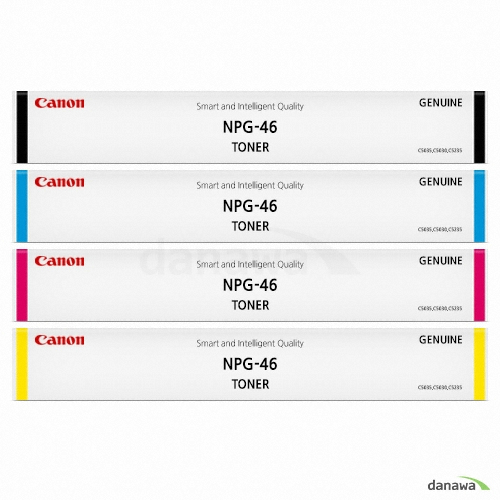 Canon 정품 NPG-46BK, NPG-46C, NPG-46M, NPG-46Y 4색 세트