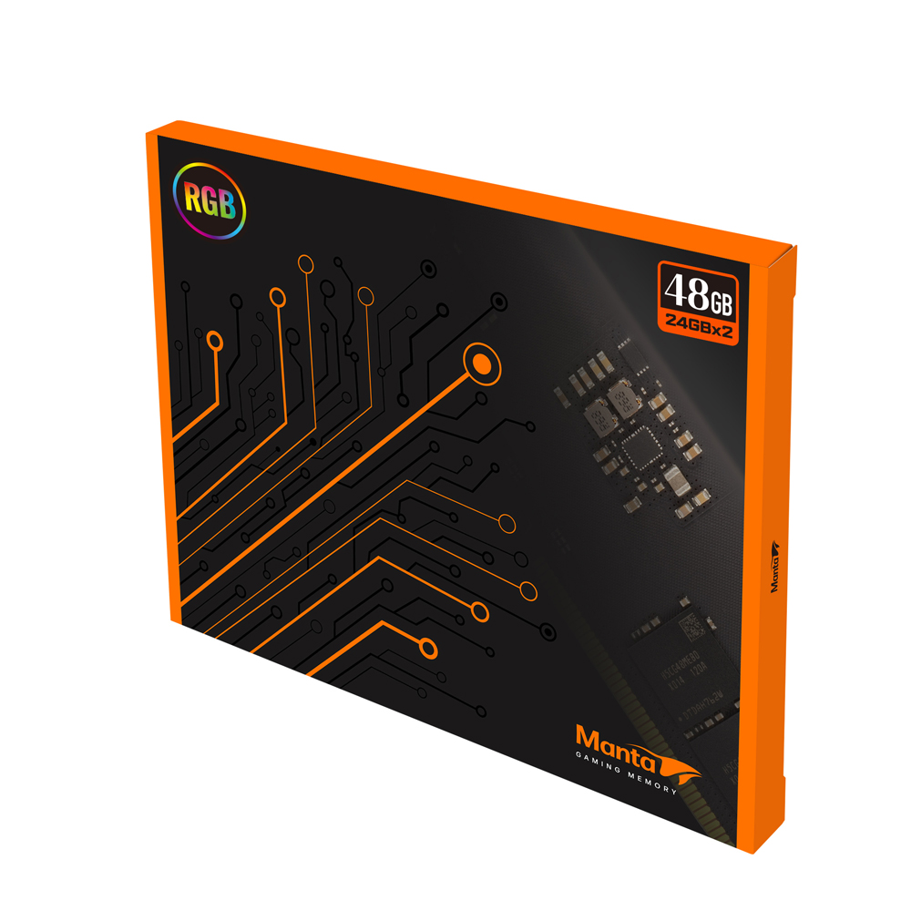 V-Color Manta DDR5-8200 CL40 XPrism RGB 블랙 패키지 (48GB(24Gx2))_이미지