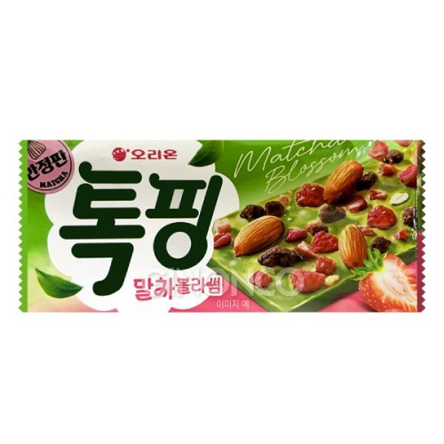 오리온 톡핑 말차블라썸 43g
