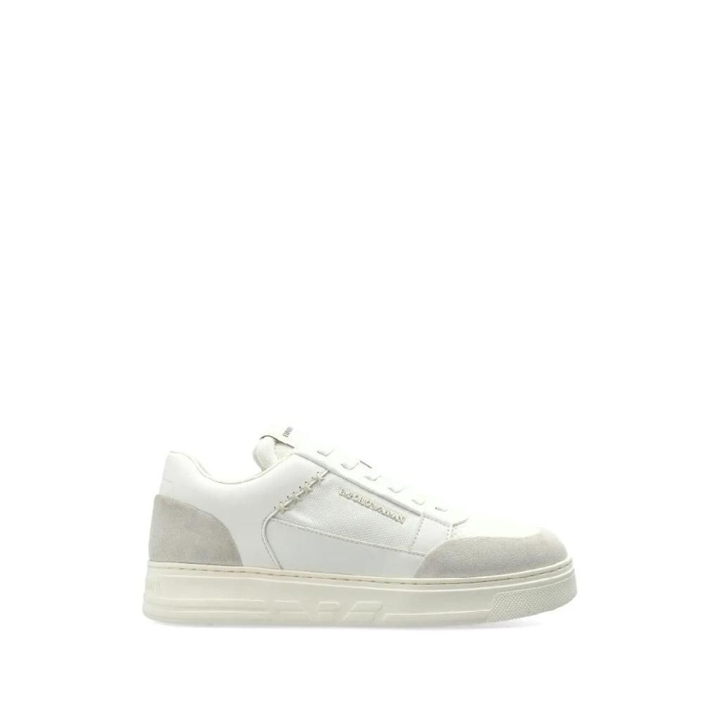 엠포리오아르마니 logo panelled sneakers EM004836AF24321 T_이미지