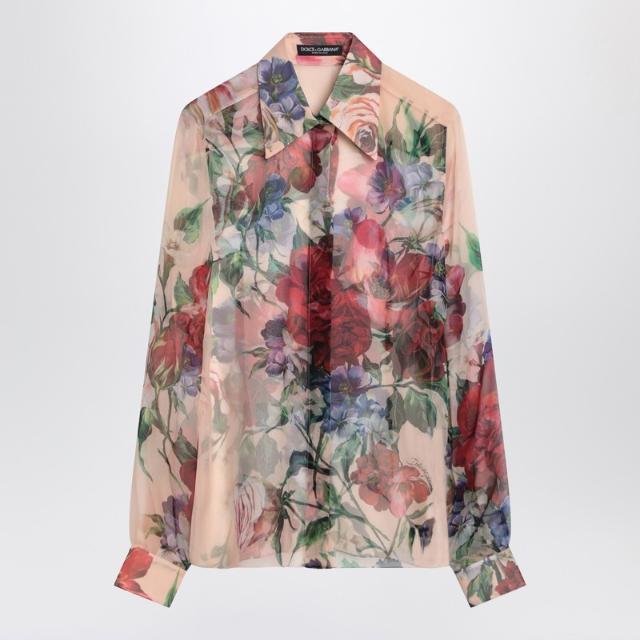 돌체앤가바나 Dolce Gabbana 플로럴 프린트 셔츠 F5R64TIS1Y7 H25PR T_이미지