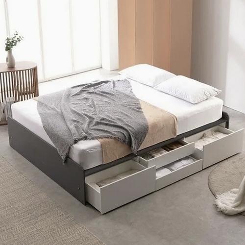 BIF보루네오 앳홈 루크 무헤드 4단서랍 침대 Q (쟈가드독립)_이미지