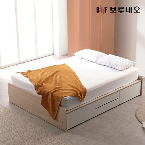 BIF보루네오 앳홈 루크 무헤드 4단서랍 침대 Q (쟈가드독립)_이미지