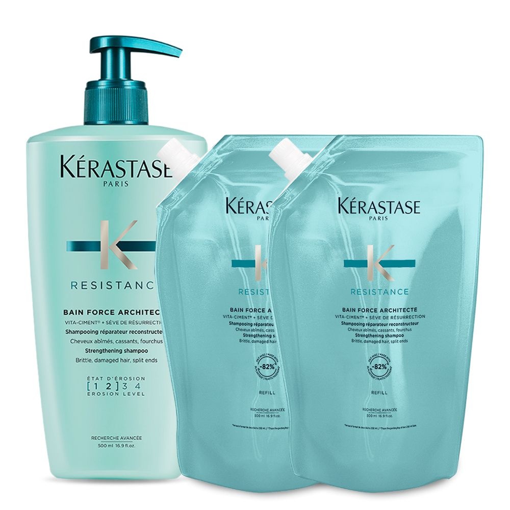 케라스타즈 방 포스 아키텍트 샴푸 500ml+리필 500ml