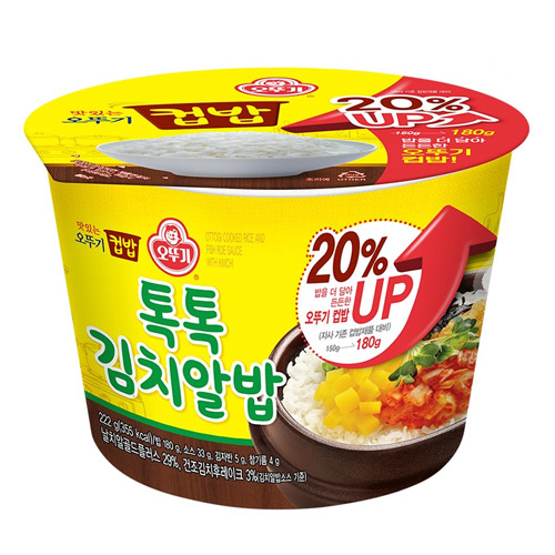 오뚜기 컵밥 톡톡 김치알밥 222g (4개)_이미지