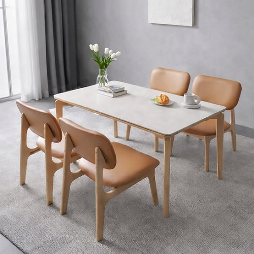 인터데코 낮아서 편안한 세라믹 식탁 1400 (의자4개)