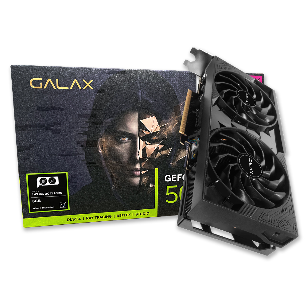 갤럭시 GALAX 지포스 RTX 5060 Ti BLACK OC Classic D7 8GB_이미지