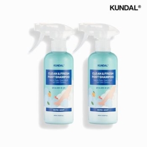 쿤달 클린 앤 프레쉬 풋샴푸 허브민트 400ml (2개)_이미지