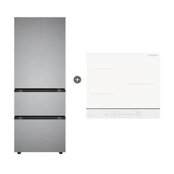 LG전자 오브제컬렉션 김치톡톡 <b>Z330MPSF11</b> + 인덕션 BEI3QKHLOE