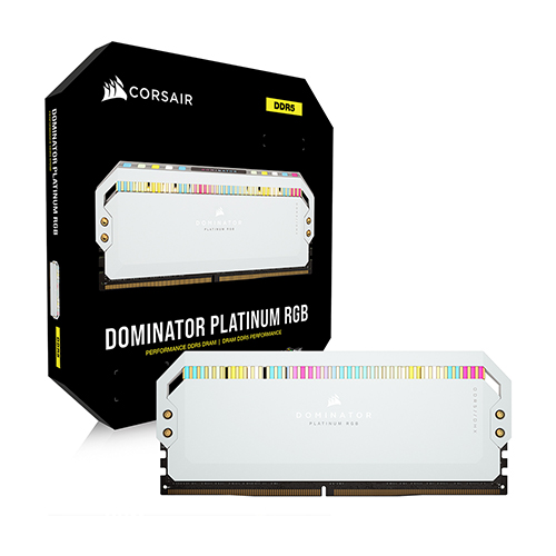 CORSAIR DDR5-5200 CL40 Dominator Platinum RGB WHITE ��Ű��(64GB(32Gx2))