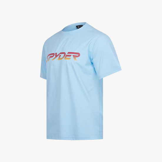 스파이더 듀오테크 남성 레터 로고 반팔 티셔츠 SPKMCNRS310M-LBL_이미지