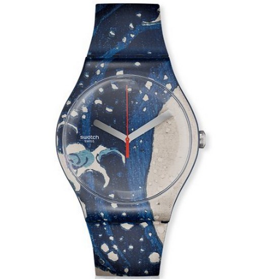 스와치 ART JOURNEY 2023 THE GREAT WAVE BY HOKUSAI & ASTROLABE SUOZ351