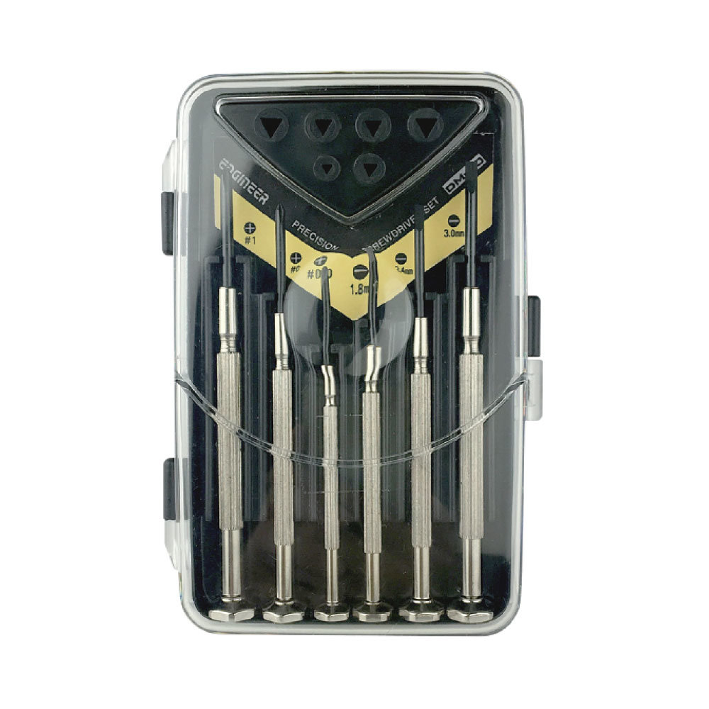 엔지니어 십자 정밀 드라이버 세트 DM-60 (6pcs)