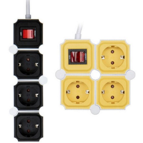 3구 16A 고용량 테트리스 멀티탭