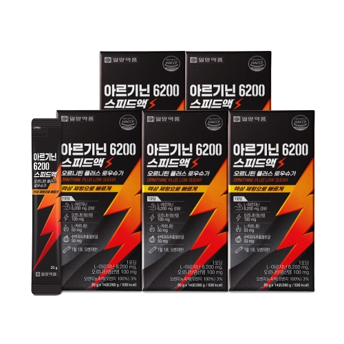 일양약품 아르기닌 6200 스피드액 14포 (5개)