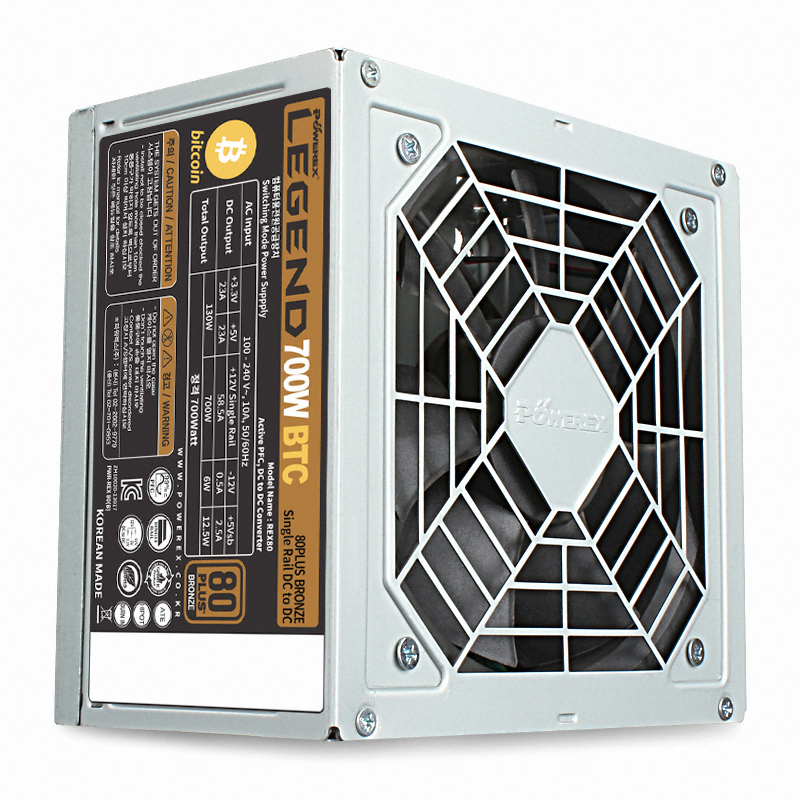POWEREX LEGEND 700W 80PLUS브론즈 BTC 벌크 화이트_이미지