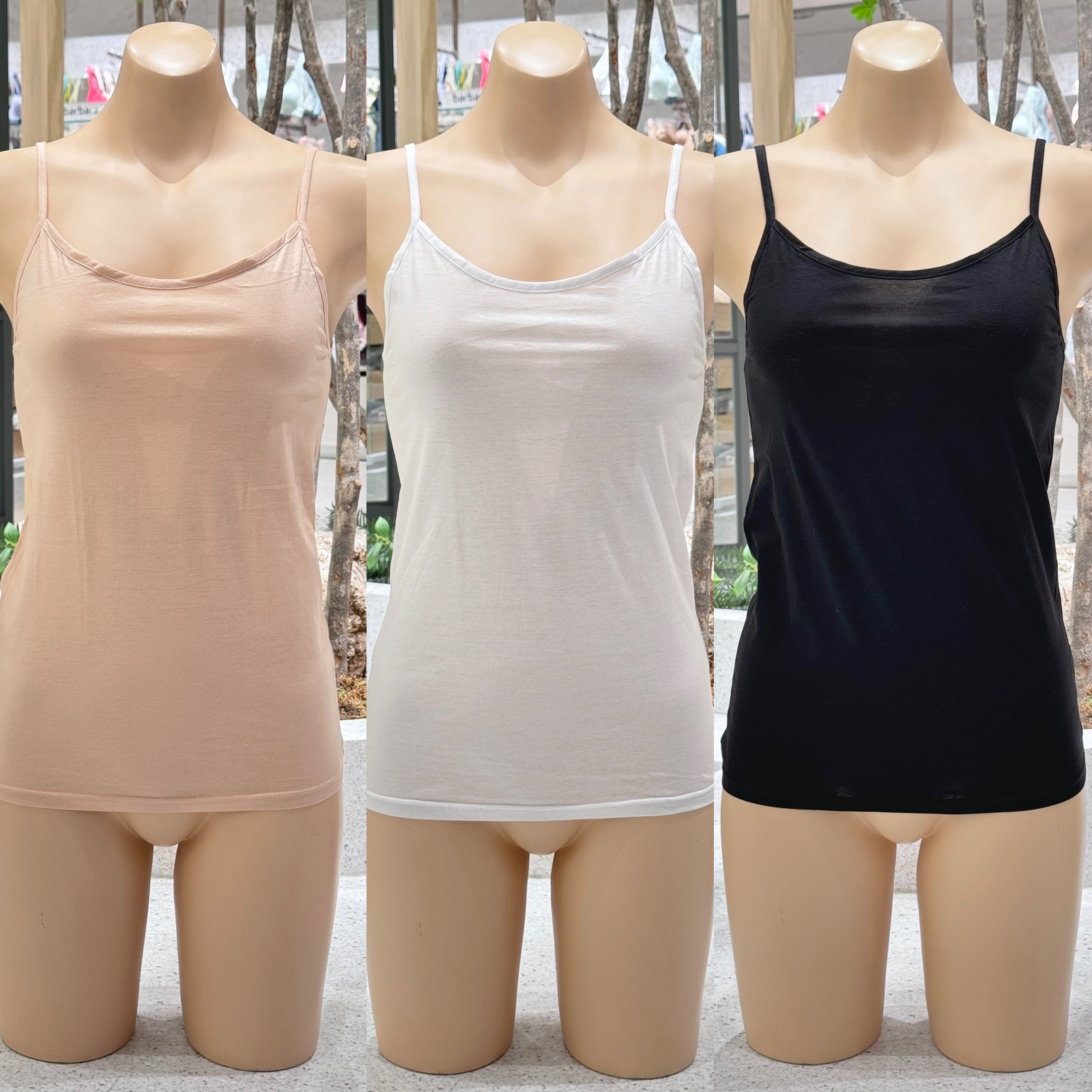 란제리 보소한 순면 100% 실켓 사계절용 여성 런닝 스트랍 나시 VLG3424 VAG3424Z0000