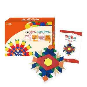 조엔 패턴블록 124pcs 가베 원목교구 활용교재포함_이미지