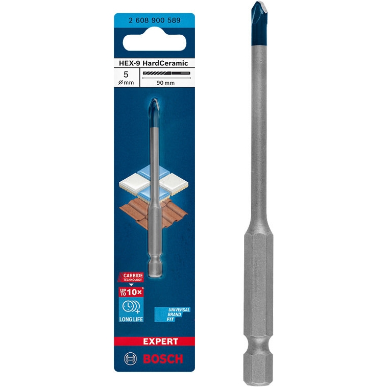 보쉬 EXPERT HEX-9 육각 하드세라믹 타일비트 5x90mm_이미지