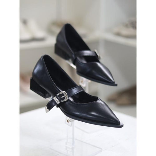 와폰 세이브존03 메리제인 포인티드 토 3.0cm 로우힐 펌프스 BY 23S10902AI2W_이미지