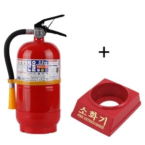 한울방재 국산 <b>3.3KG</b><b>분말</b><b>소화기</b> + 받침대 삼우산기