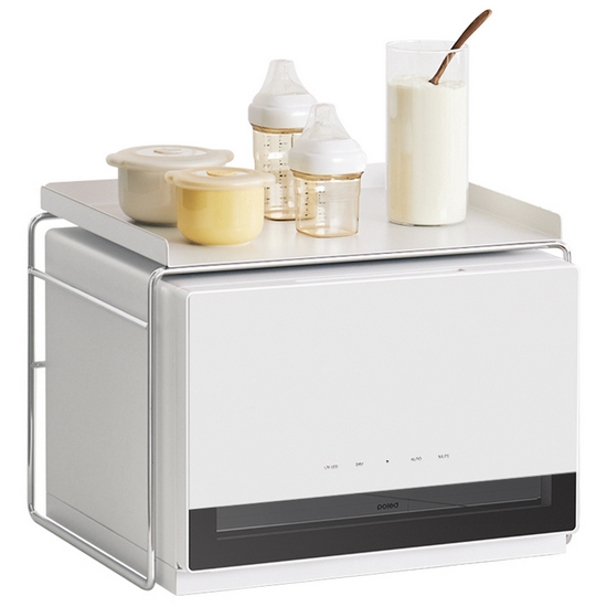 폴레드 픽셀 UVC LED 젖병소독기 + 맘마존 트레이 세트 (오프화이트+오프화이트)_이미지