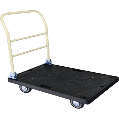 더크린 검정 사각 대차 우레탄 바퀴