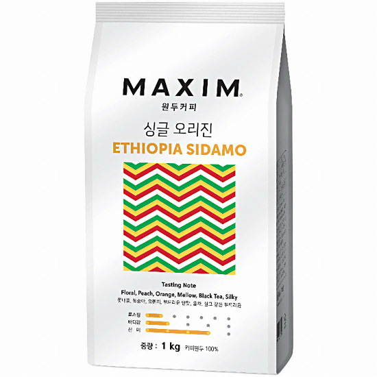동서식품 맥심 싱글 오리진 에티오피아 시다모 1kg (2개)_이미지