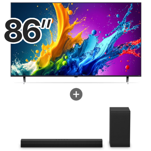 LG전자 QNED 86QNED65TBA (스탠드+사운드바, S40T)