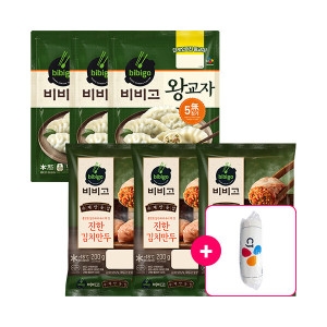 CJ제일제당 왕교자 1.05KG x 3 + 수제진한김치만두200g x 3
