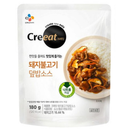 CJ제일제당 크레잇 돼지불고기 덮밥소스 180g (2개)