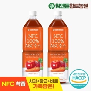 참앤들황토농원 NFC착즙 ABC주스 원액 사과당근비트 1L 2병_이미지