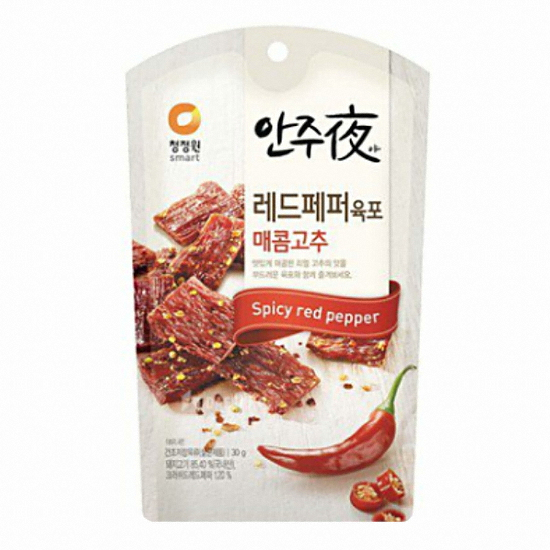 대상 청정원 안주야 레드페퍼 육포 30g (1개)_이미지