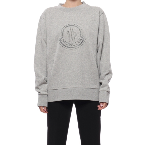 몽클레르 크리스탈 로고 맨투맨 8G00053 899TR (984, 그레이)
